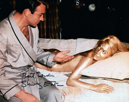 SHIRLEY EATON autograph James Bond 007 signed movie memorabilia